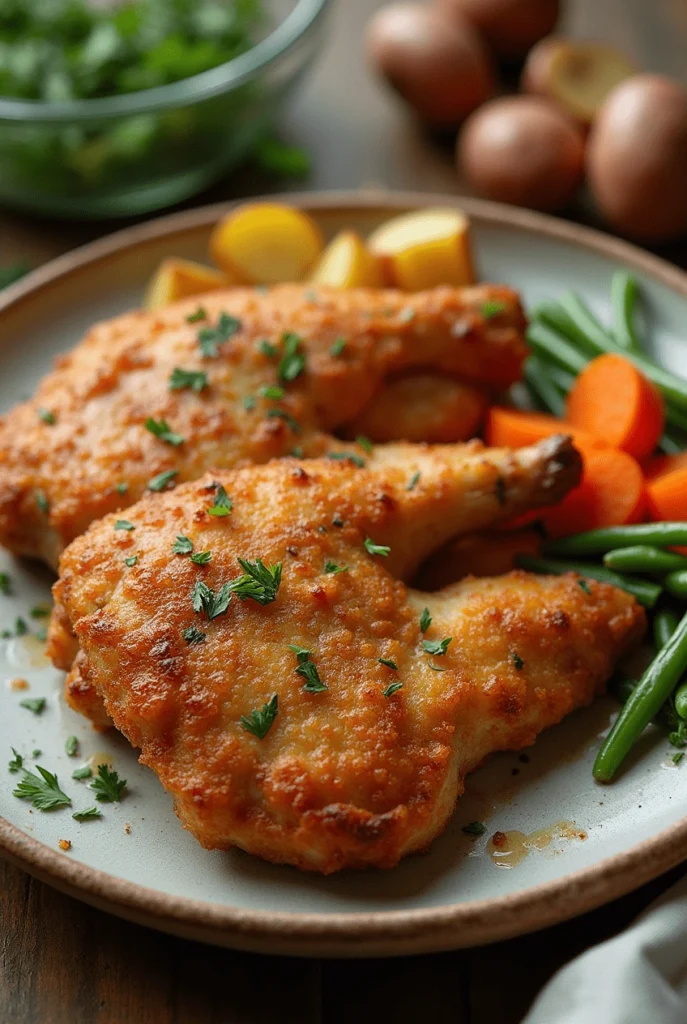 Einfaches Knuspriges Backhähnchen