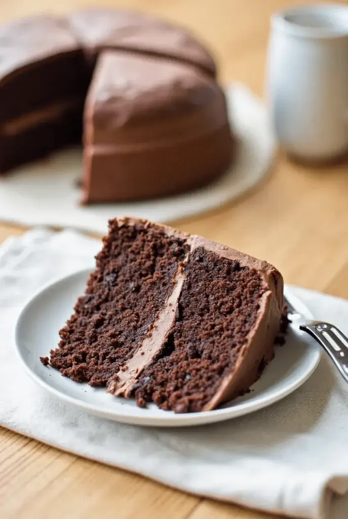 Schneller Schokokuchen ohne Ei, Quick chocolate cake without eggs