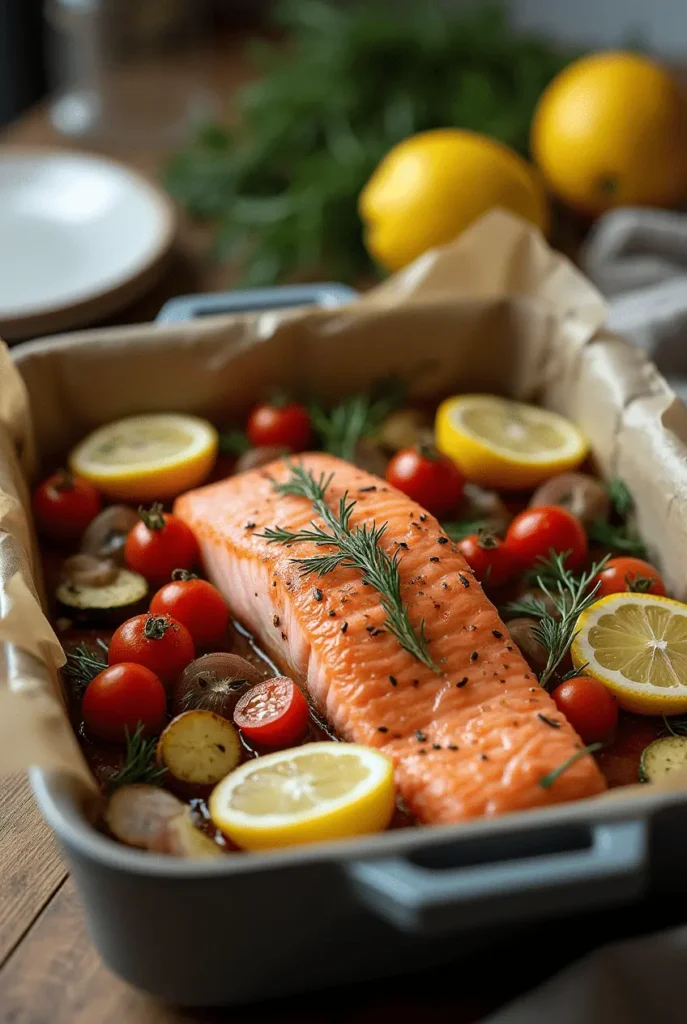 Rezept für Lachs im Ofen