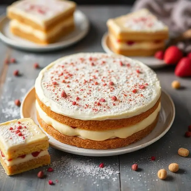 No-bake butter biscuit cake