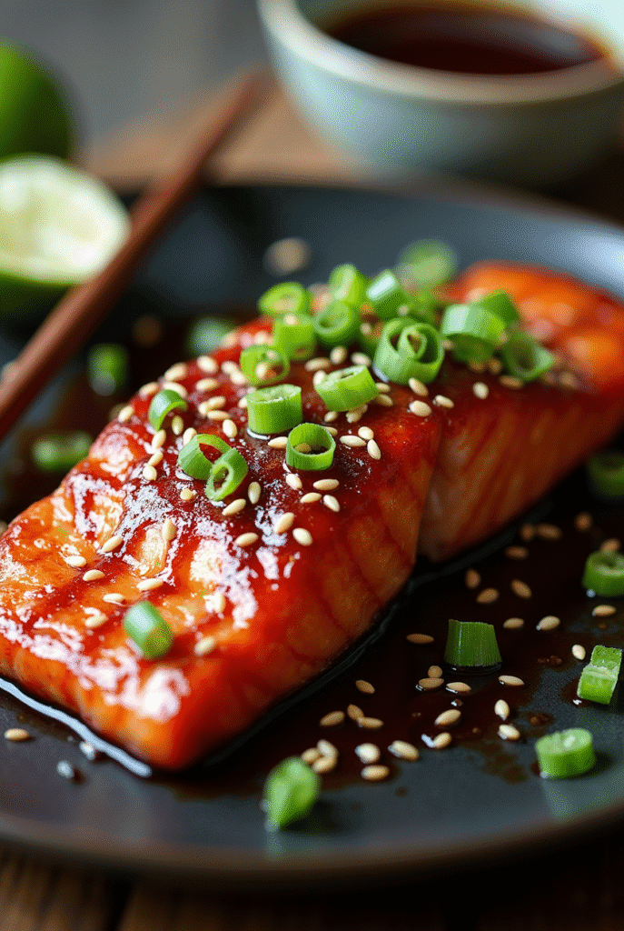 Asiatischer Lachs mit Teriyaki-Glasur